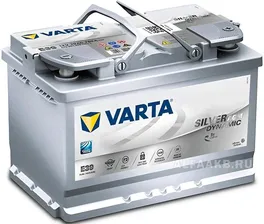 Аккумулятор VARTA Silver Dynamic AGM 70 Ah обр./п. E39 (Start-Stop Plus)