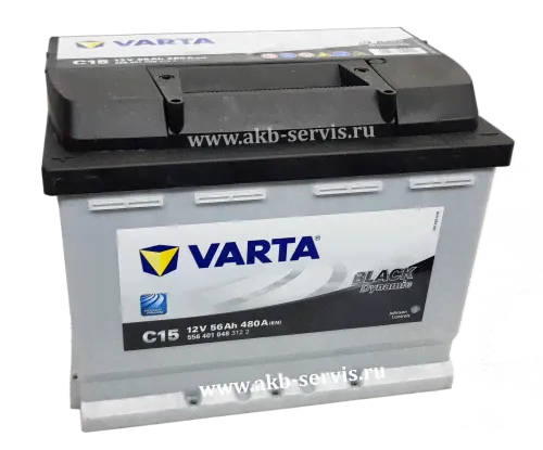 Аккумулятор VARTA Black Dynamic (Варта) 56Ач п/п C15 (556 401 048) 480A