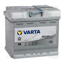 Автомобильный аккумулятор Varta Silver Dynamic AGM A9 50Ah (Start-Stop) 540A 207x175x190
