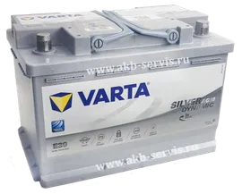Аккумулятор VARTA Silver Dynamic (Варта) 70Ач о/п E39 (570 901 076) 760A AGM