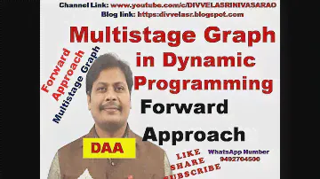 Multistage Graph || Forward Approach || Dynamic Programming || Design and Analysis of Algorithms