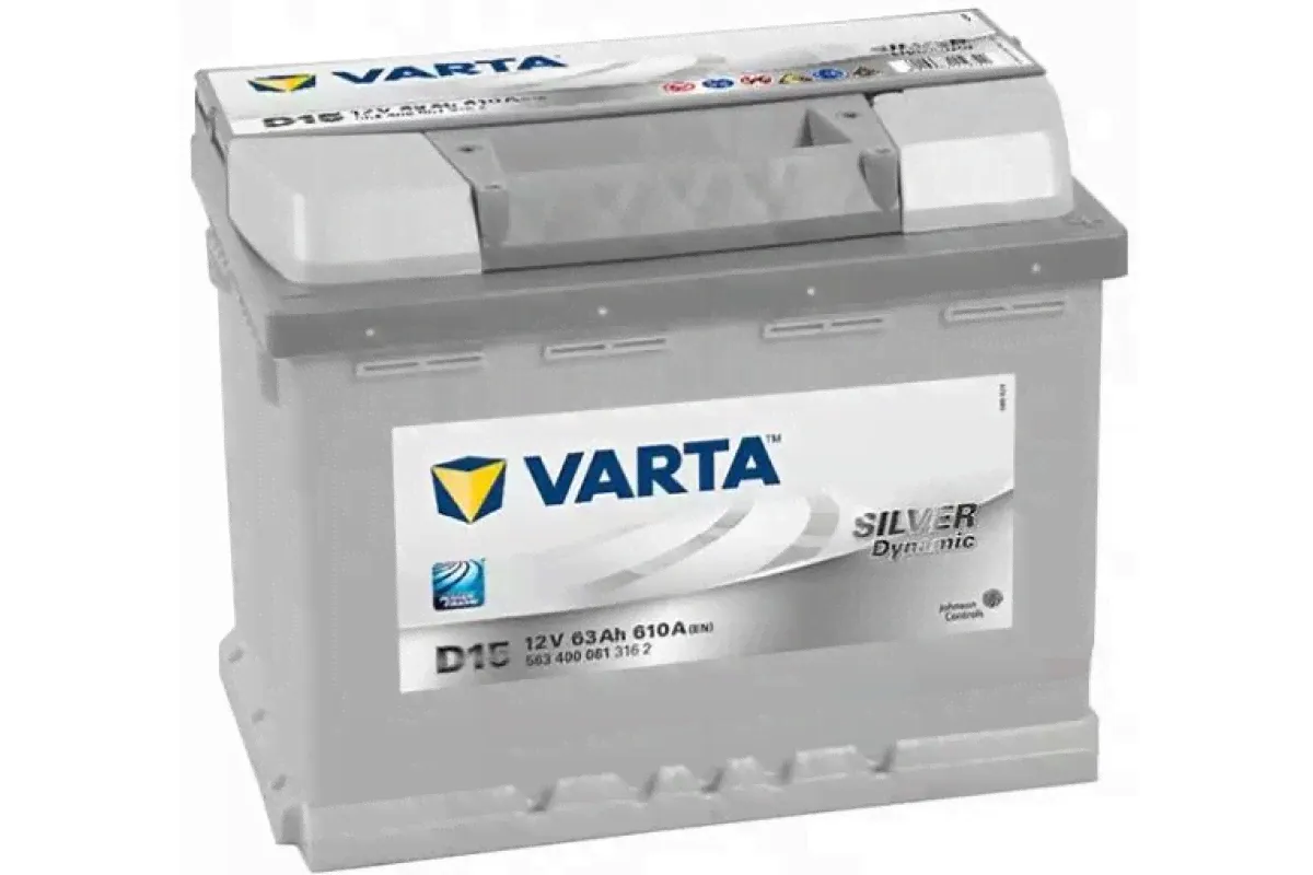 Аккумулятор Varta Silver Dynamic D15 12V 63Ah 610A Обратная полярность-0