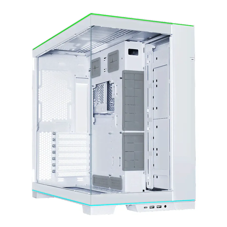Lian Li Компьютерный корпус O11 Dynamic EVO RGB, белый (G99.O11DERGBW.00)-0