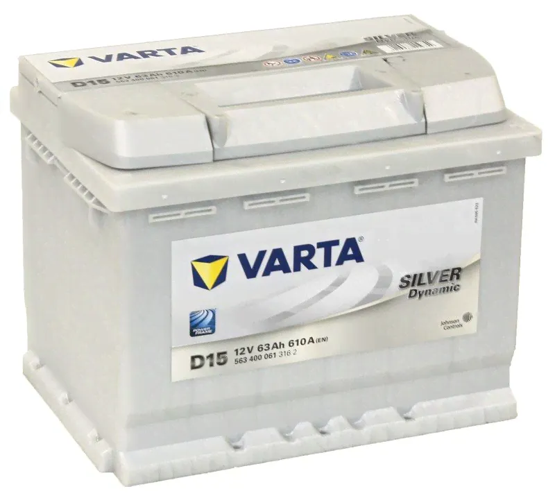 Аккумулятор VARTA 63 Ah 610 A SILVER dynamic D15 ОП-0
