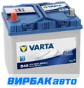Аккумулятор VARTA Asia Blue Dynamic (D48) 60 Ач 540 А прямая